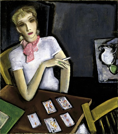 Poster encadré made in France ou toile fine art. Fille avec des cartes...