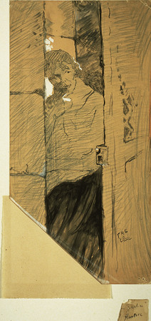 Affiche encadrée fine art premium fabriquée en France ou toile d’art imprimée. À la porte...
