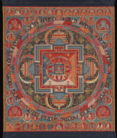 Impression d’art premium made in France sur toile ou poster encadré. Mandala de Jnanadakini...