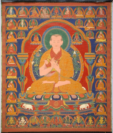 Poster haut de gamme fine art en France ou toile premium. Yong Zin Khon Shogpel : septième abbé du monastère de Ngor...