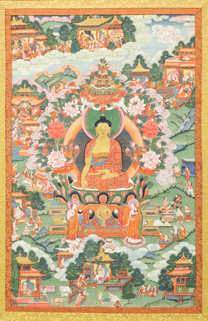 Toile premium fine art made in France ou affiche encadrée d’art. Merci avec Bouddha...