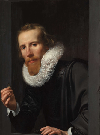 Toile imprimée made in France ou affiche encadrée d'art. Portrait d'un orfèvre, probablement Bartholomeus Jansz van Assendelft. Ce tableau de Werner van den Vackert est un