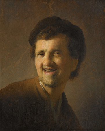 Toile d’art fabriquée en France ou affiche encadrée. rire, jeune homme. Ce tableau de Rembrandt est un portrait...