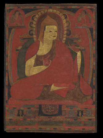 Affiche encadrée haut de gamme en France fine art ou toile d’art imprimée. Portrait du moine indien Atisha...