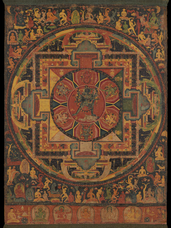 Poster haut de gamme fabriqué en France fine art ou toile premium. Chakrasamvara Mandala...