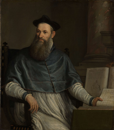 Reproduction fine art française sur toile ou poster encadré. Portrait de Daniele Barbaro. Véronèse, auteur de ce portrait, est un peintre vénitien du XVIème siècle...
