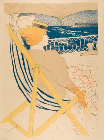 Impression haut de gamme d’art sur toile en France ou poster encadré. Le passager de la cabine 54—Croisière...