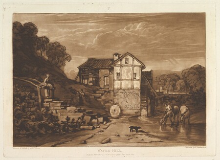 Poster premium haut de gamme en France fine art ou toile d’art imprimée. Moulin à eau (Le livre d'études, partie 8, planche 37)...