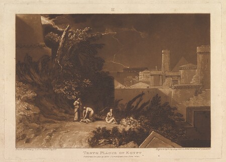 Poster haut de gamme fabriqué en France fine art ou toile premium. La dixième plaie d'Égypte (Liber Studiorum, partie XII, planche 61)...