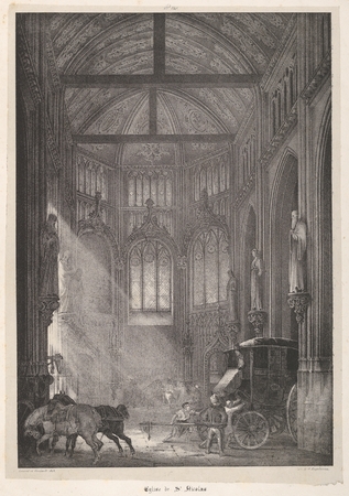 Impression d’art haut de gamme sur toile ou poster encadré en France. L'église Saint-Nicolas de Rouen...