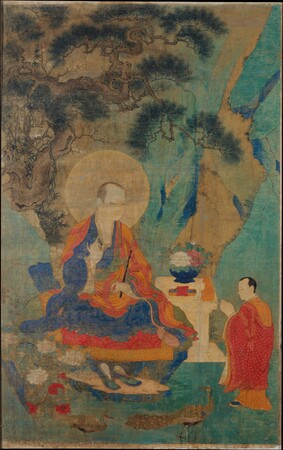 Poster encadré ou toile tendue sur châssis fabriquée en France. L'Arhat Vajraputra...
