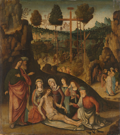 Affiche made in France encadrée ou toile fine art imprimée. Lamentation du Christ. La Lamentation du Christ...