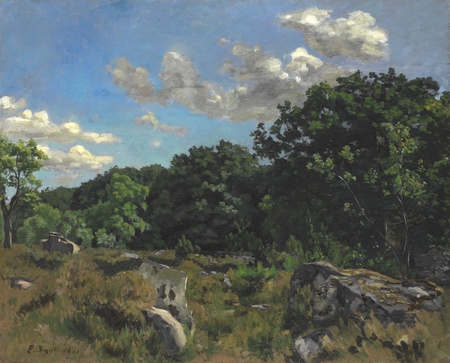 Toile imprimée ou poster encadré d'origine française. Paysage à Chailly...
