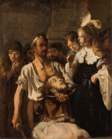 Poster encadré en France ou impression d’art sur toile. Salomé reçoit la tête de Jean-Baptiste. La décapitation de Jean-Baptiste...