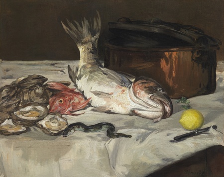 Impression fine art premium sur toile ou affiche encadrée. Poisson (Nature Morte)...