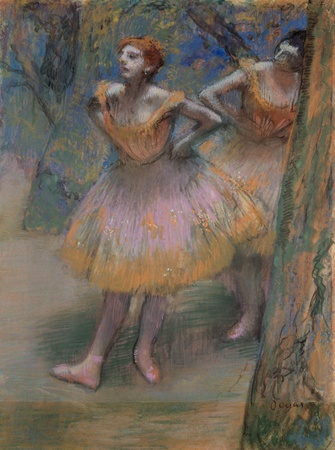 Tirage d'art premium sur toile ou poster encadré français. Deux danseurs...