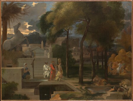 Reproduction fine art française sur toile ou poster encadré. Un paysage classique...