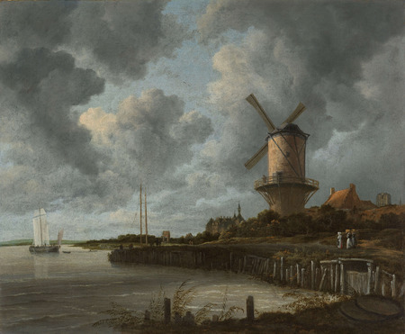 Tirage premium sur toile made in France ou affiche encadrée. Le moulin à vent de Wijk bij Duurstede...