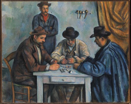 Affiche encadrée made in France ou toile fine art imprimée. Les joueurs de cartes...