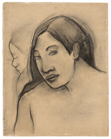 Toile d’art de qualité made in France ou poster encadré. Têtes de femmes tahitiennes, vues de face et de profil...