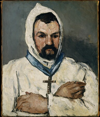 Tirage d'art premium sur toile ou poster encadré français. Antoine Dominique Sauveur Aubert (né en 1817), l'oncle de l'artiste, en moine...