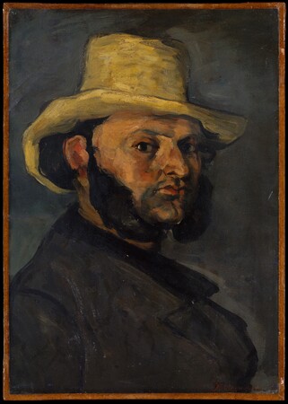 Impression française sur toile ou affiche encadrée. Gustave Boyer (né en 1840) au chapeau de paille...
