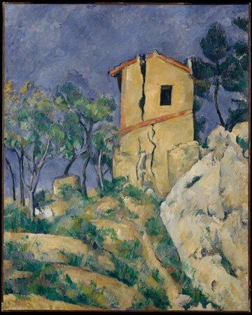 Affiche encadrée en France ou toile fine art imprimée. La maison aux murs fêlés...