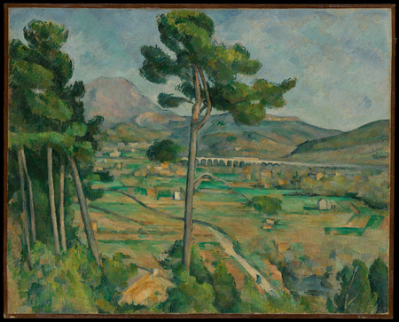 Tirage haut de gamme sur toile ou poster encadré français. Mont Sainte-Victoire and the Viaduct of the Arc River Valley...