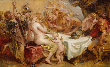 Impression sur toile ou poster encadré origine France. Les Noces de Pélée et Thétis...