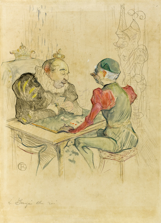 Impression française d’art sur toile ou poster encadré. Le bézigue...