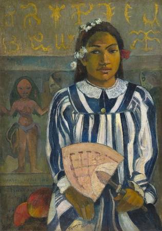 Poster fine art made in France ou toile imprimée de qualité. Les ancêtres de Tehamana (Tehamana a plusieurs parents ou Les ancêtres de Tehamana)...