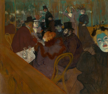Toile imprimée en France de qualité fine art ou affiche encadrée. Au Moulin Rouge...