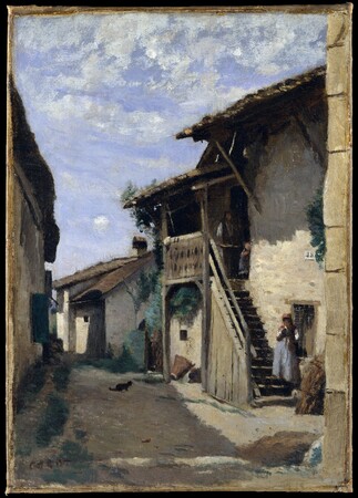 Impression premium sur toile d’art made in France ou affiche encadrée. Une rue de village : Dardagny...