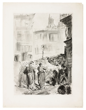Impression fine art sur toile made in France ou poster encadré. La Barricade...