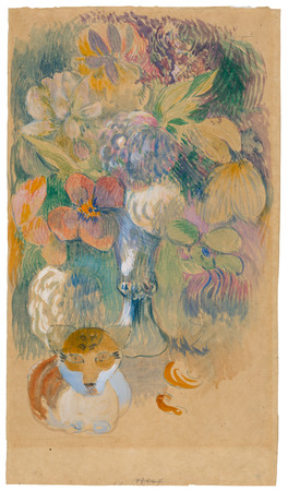 Affiche encadrée d’art made in France ou toile fine art imprimée. Nature morte au chat...