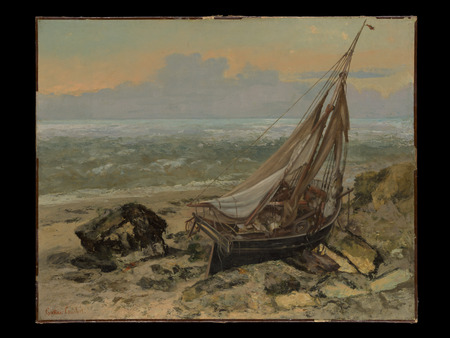 Toile imprimée en France de qualité fine art ou affiche encadrée. Le bateau de pêche...