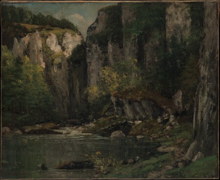 Tirage premium sur toile made in France ou affiche encadrée. Rivière et rochers...