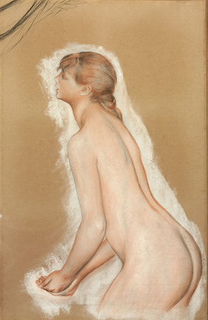 Affiche encadrée haut de gamme made in France ou toile fine art premium. Figure éclaboussante (étude pour "Les grands baigneurs")...