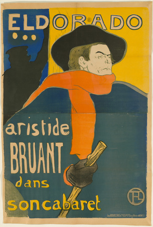 Poster premium fabriqué en France ou toile fine art encadrée. Eldorado: Aristide Bruant...