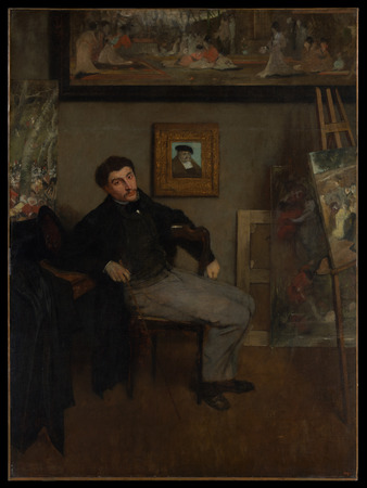Impression fine art premium fabriquée en France sur toile ou poster encadré. James-Jacques-Joseph Tissot (1836-1902). Ce tableau d’Edgar Degas représente James Tissot...