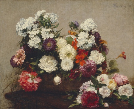 Impression d'art made in France premium sur toile ou poster encadré. Nature morte aux fleurs...