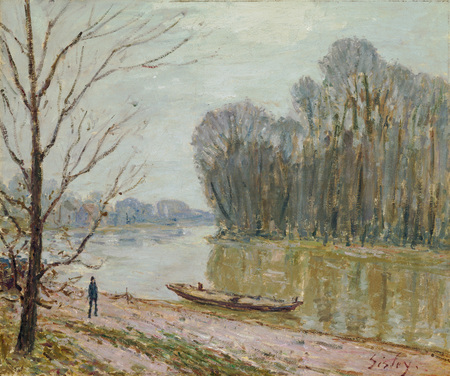 Poster fine art fabriqué en France de qualité ou toile d’art imprimée. La Loire. Ce tableau est un paysage impressionniste caractéristique...