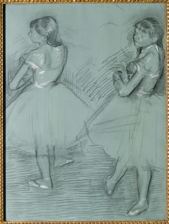 Tirage sur toile de qualité ou affiche encadrée fabriquée en France. Deux danseurs...