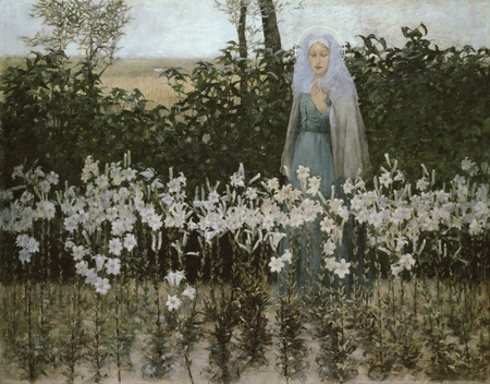 Poster encadré haut de gamme fabriqué en France ou toile fine art. L'Annonciation...