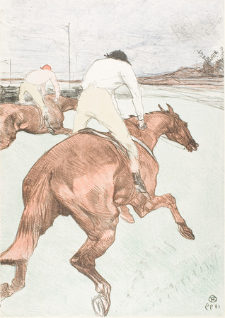 Poster fine art made in France premium ou toile imprimée. Le jockey...