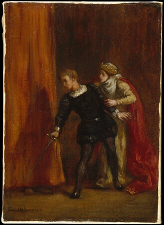 Poster encadré fine art made in France ou toile d’art premium. Hamlet et sa mère...