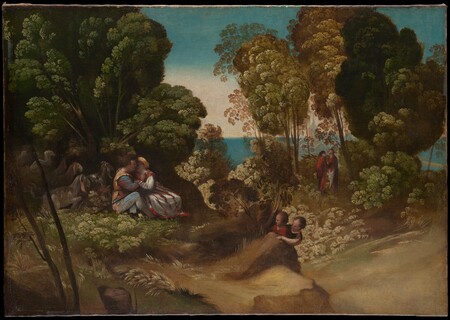 Toile d’art imprimée premium en France ou affiche encadrée. Les trois âges de l'homme. Dosso Dossi est un peintre italien de l’école de Ferrare...