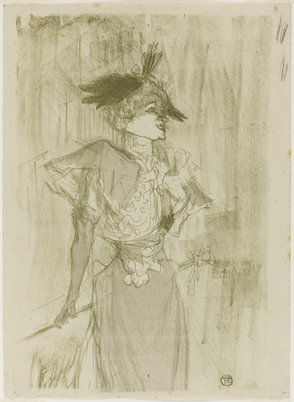 Toile made in France imprimée d’art haut de gamme ou affiche encadrée. Mademoiselle Marcelle Prêteur, Debout...