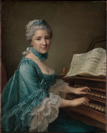 Impression haut de gamme made in France sur toile fine art ou poster encadré. Portrait d'une femme, dite Madame Charles Simon Favart (Marie Justine Benoîte Duronceray, 1727-1772)...