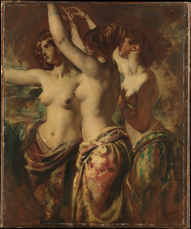 Impression fine art d’art haut de gamme sur toile made in France ou poster encadré. Les Trois Grâces...